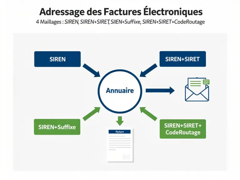Adressage et code routage des factures électroniques