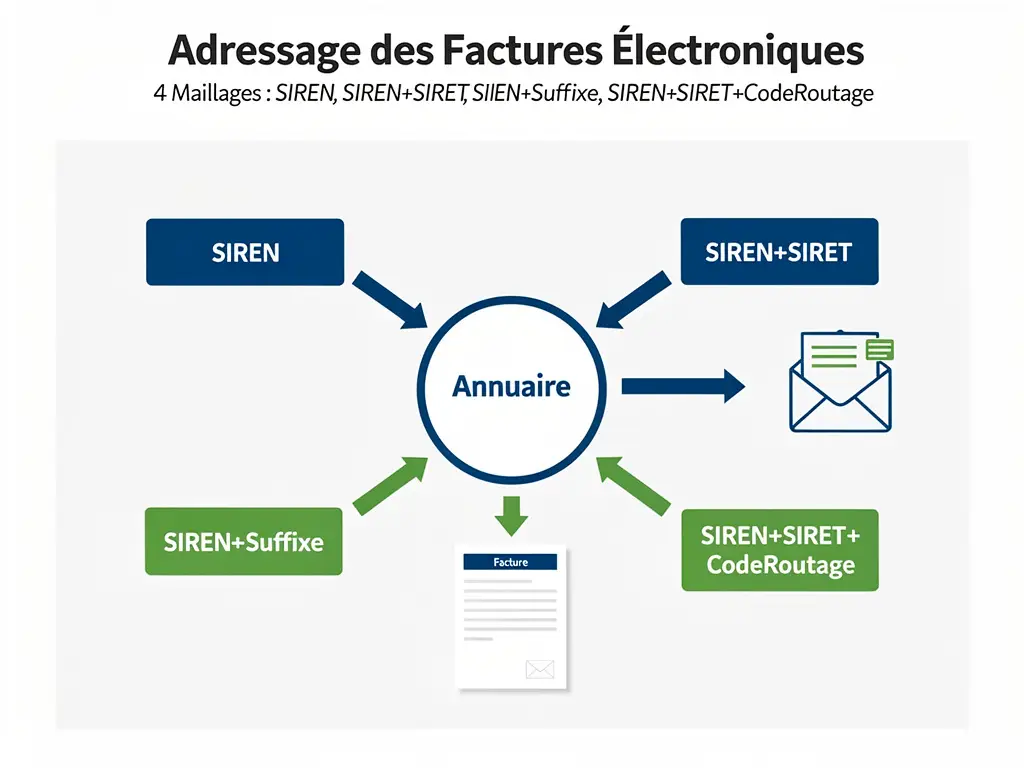 Adressage et code routage des factures électroniques